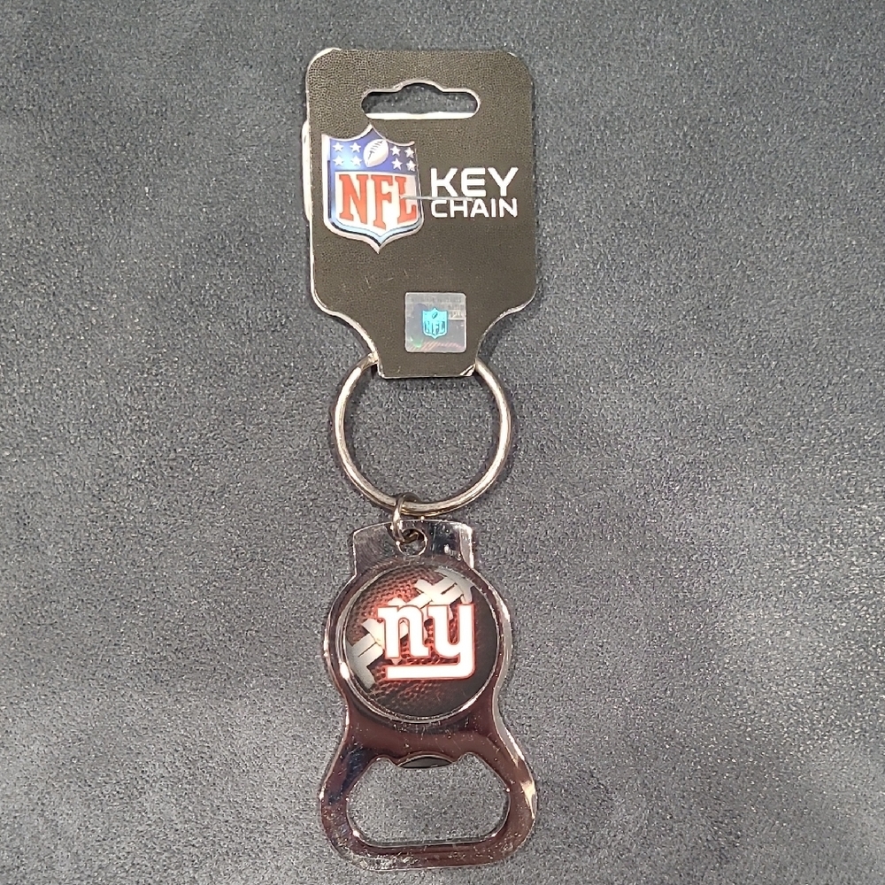 NY GIANTS NFL Key Chain with Bottle Opener